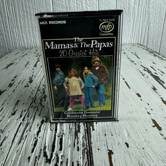 The Mamas & The Papas 20 Greatest Hits Vintage 1986 MFP Cassette Tape Folk Rock - Picture 3 of 6